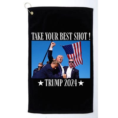 Take Your Best Shot Trump Shot Platinum Collection Golf Towel