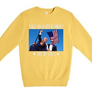 Take Your Best Shot Trump Shot Premium Crewneck Sweatshirt