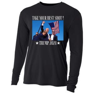 Take Your Best Shot Trump Shot Cooling Performance Long Sleeve Crew