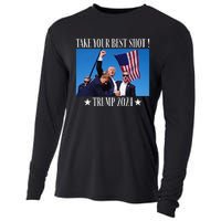 Take Your Best Shot Trump Shot Cooling Performance Long Sleeve Crew