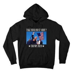 Take Your Best Shot Trump Shot Tall Hoodie