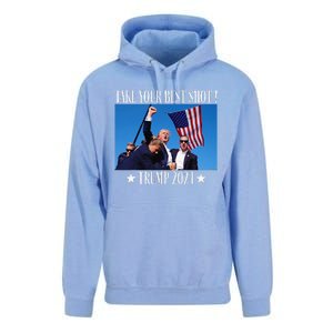 Take Your Best Shot Trump Shot Unisex Surf Hoodie