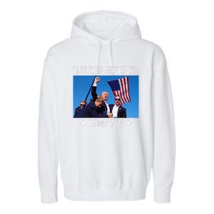 Take Your Best Shot Trump Shot Garment-Dyed Fleece Hoodie