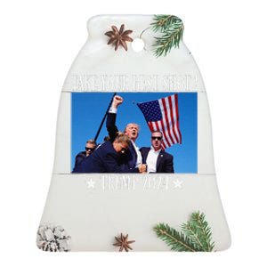 Take Your Best Shot Trump Shot Ceramic Bell Ornament