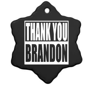 Thank You Brandon Ceramic Star Ornament