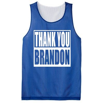 Thank You Brandon Mesh Reversible Basketball Jersey Tank