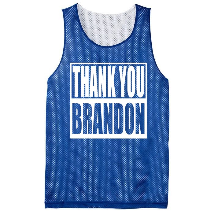 Thank You Brandon Mesh Reversible Basketball Jersey Tank