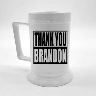 Thank You Brandon Beer Stein