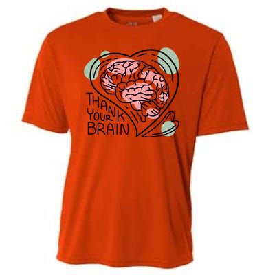 Thank Your Brain Mental Health Cooling Performance Crew T-Shirt