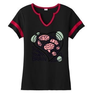 Thank Your Brain Mental Health Ladies Halftime Notch Neck Tee