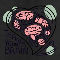 Thank Your Brain Mental Health Adult Drive Performance Visor