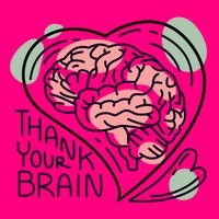 Thank Your Brain Mental Health Women's V-Neck T-Shirt