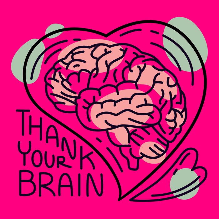 Thank Your Brain Mental Health Women's V-Neck T-Shirt