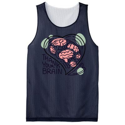 Thank Your Brain Mental Health Mesh Reversible Basketball Jersey Tank