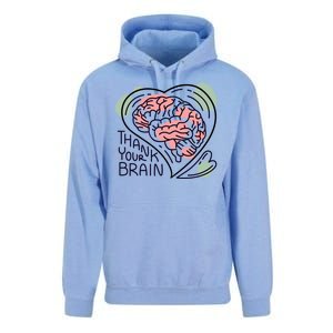 Thank Your Brain Mental Health Unisex Surf Hoodie