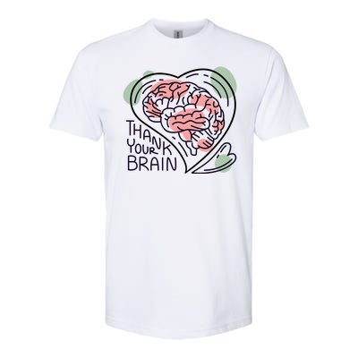 Thank Your Brain Mental Health Softstyle CVC T-Shirt