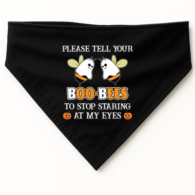 Tell Your BooBees To Stop Staring At My Eye Funny Halloween Cute Gift USA-Made Doggie Bandana
