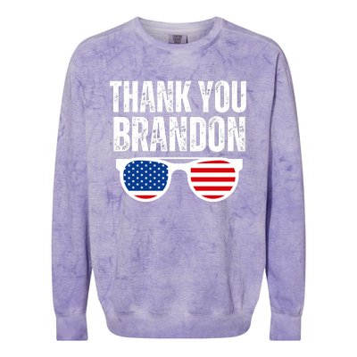 Thank You Brandon Colorblast Crewneck Sweatshirt