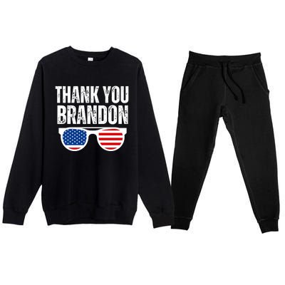 Thank You Brandon Premium Crewneck Sweatsuit Set