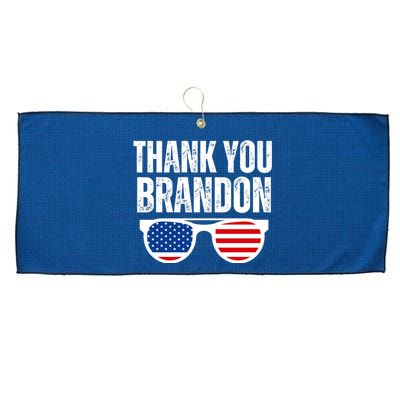 Thank You Brandon Large Microfiber Waffle Golf Towel