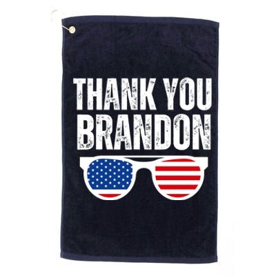 Thank You Brandon Platinum Collection Golf Towel