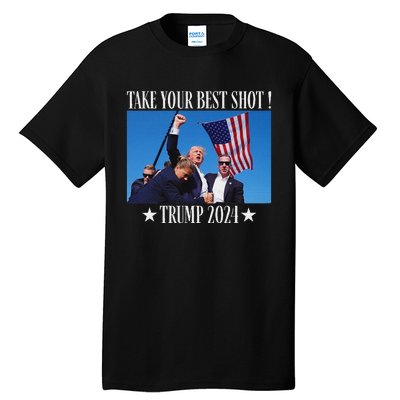 Take Your Best Shot Trump Shot Tall T-Shirt