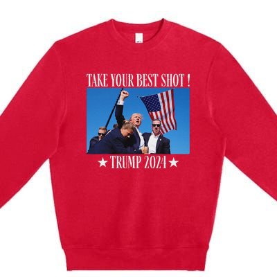 Take Your Best Shot Trump Shot Premium Crewneck Sweatshirt