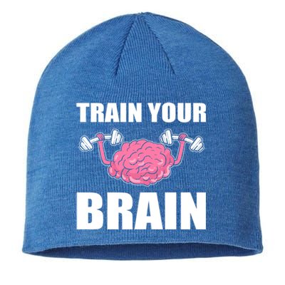 Train Your Brain Neurologist Gift Sustainable Beanie