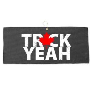 Truck Yeah Candian Large Microfiber Waffle Golf Towel