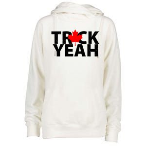 Truck Yeah Candian Womens Funnel Neck Pullover Hood