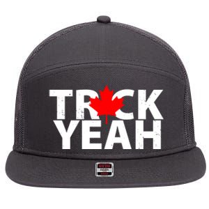 Truck Yeah Candian 7 Panel Mesh Trucker Snapback Hat