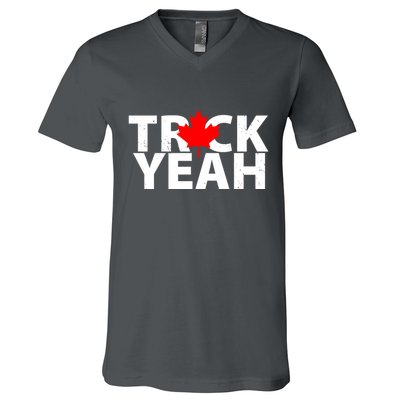 Truck Yeah Candian V-Neck T-Shirt
