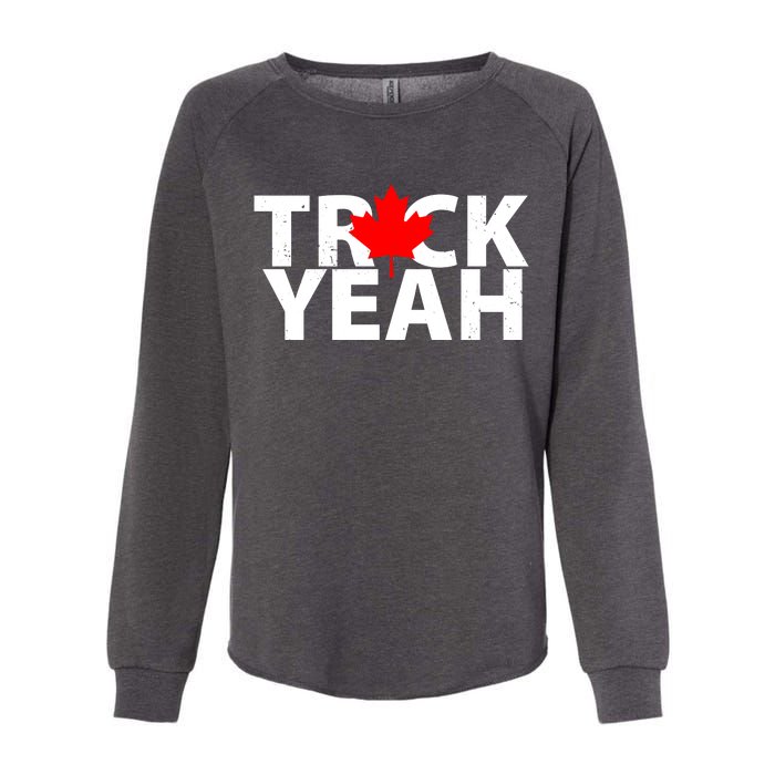 Truck Yeah Candian Womens California Wash Sweatshirt