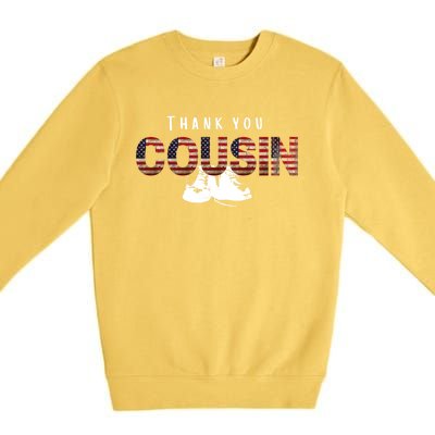 Thank You Cousin Veteran Day Great Gift Premium Crewneck Sweatshirt