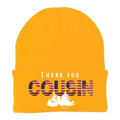 Thank You Cousin Veteran Day Great Gift Knit Cap Winter Beanie