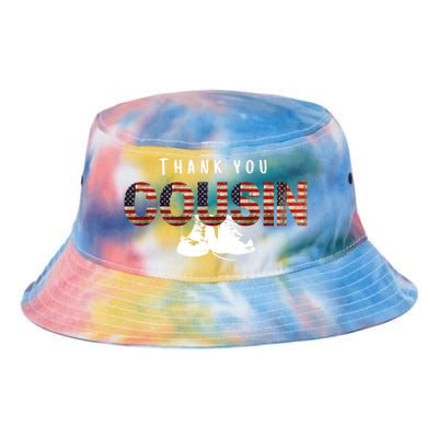 Thank You Cousin Veteran Day Great Gift Tie Dye Newport Bucket Hat