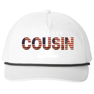 Thank You Cousin Veteran Day Great Gift Snapback Five-Panel Rope Hat