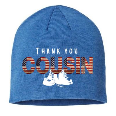 Thank You Cousin Veteran Day Great Gift Sustainable Beanie