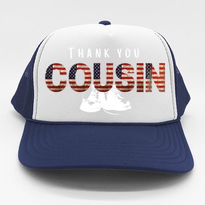 Thank You Cousin Veteran Day Great Gift Trucker Hat