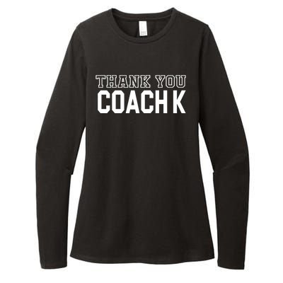 Thank You Coach K Basketball Womens CVC Long Sleeve Shirt