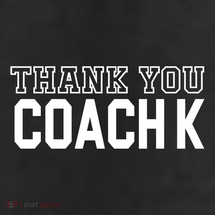 Thank You Coach K Basketball Trucker Hat