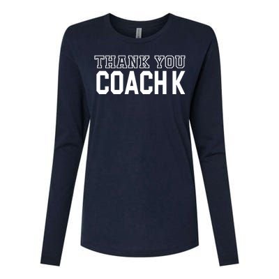 Thank You Coach K Basketball Womens Cotton Relaxed Long Sleeve T-Shirt