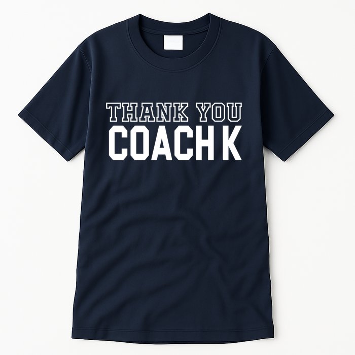 Thank You Coach K Basketball Tall T-Shirt