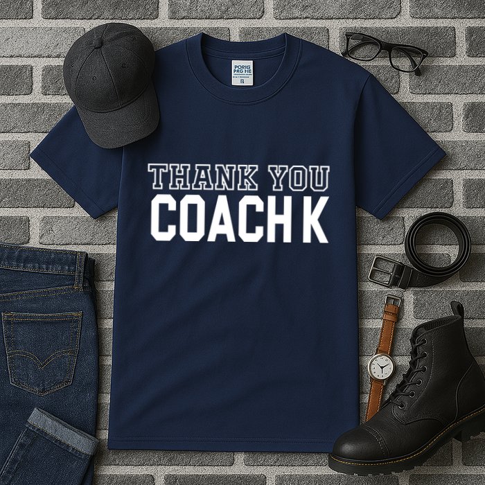 Thank You Coach K Basketball Tall T-Shirt