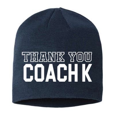 Thank You Coach K Basketball Sustainable Beanie