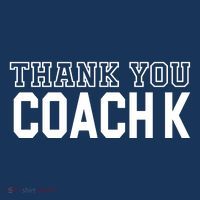 Thank You Coach K Basketball Poster