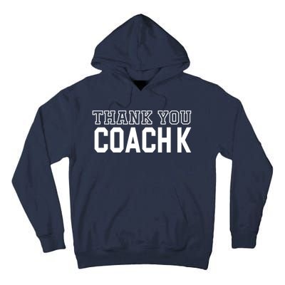 Thank You Coach K Basketball Tall Hoodie