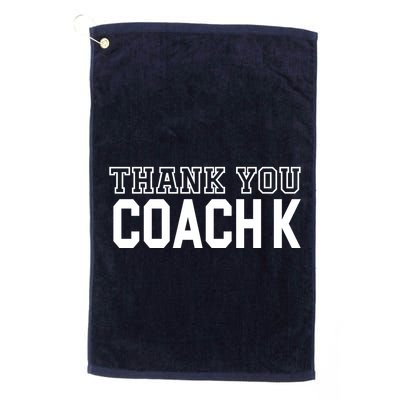 Thank You Coach K Basketball Golf Towel