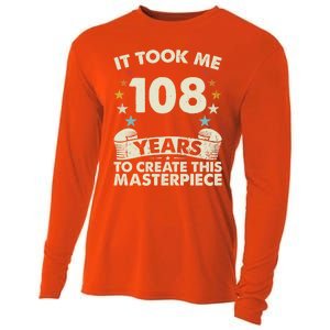 Took Years Create Masterpiece Gift 108 Year Old 108th Birthday Gift Cooling Performance Long Sleeve Crew