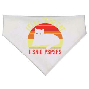 Tell Your Cat I Said Pspsps Black Cat Gift USA-Made Doggie Bandana